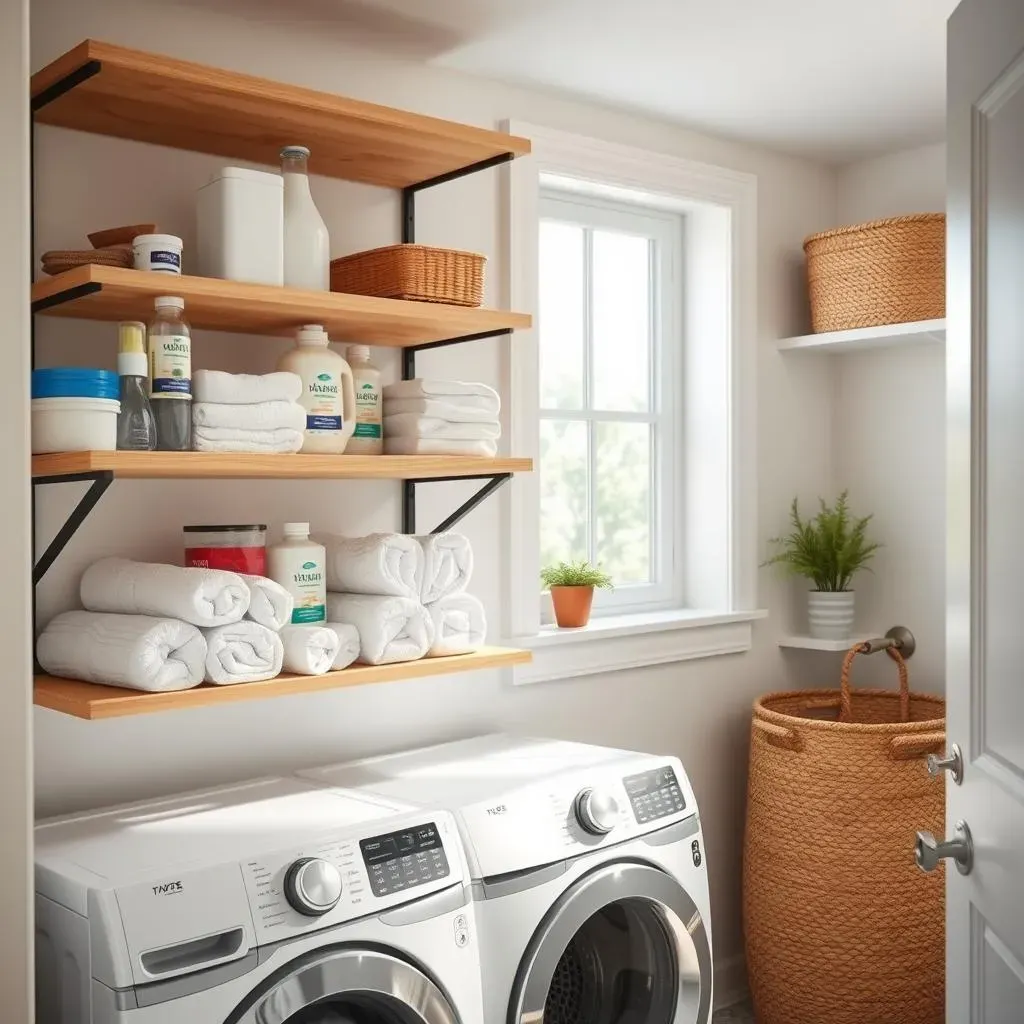 Organizing & Styling Laundry Room Open Shelves: Tips for a ClutterFree Look