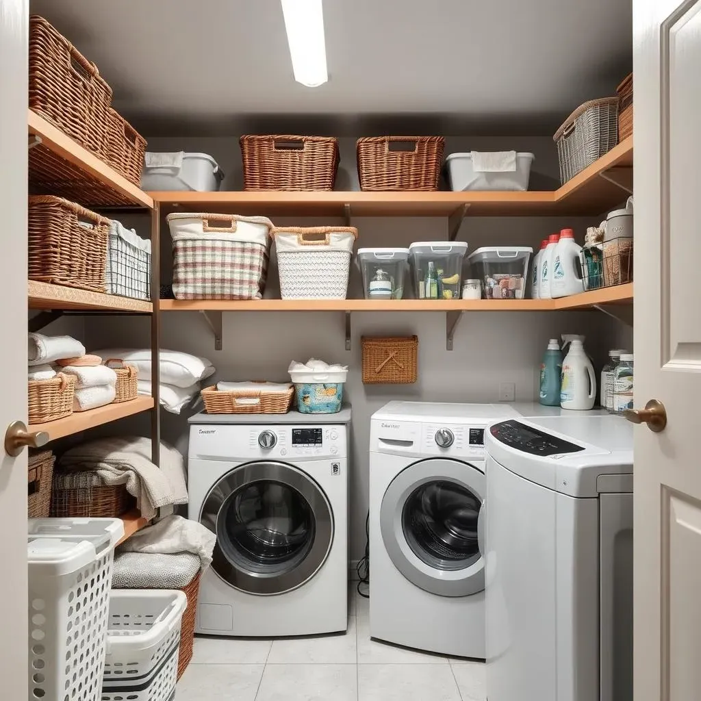 Organizing Your Basement Laundry: Baskets, Shelves, and More