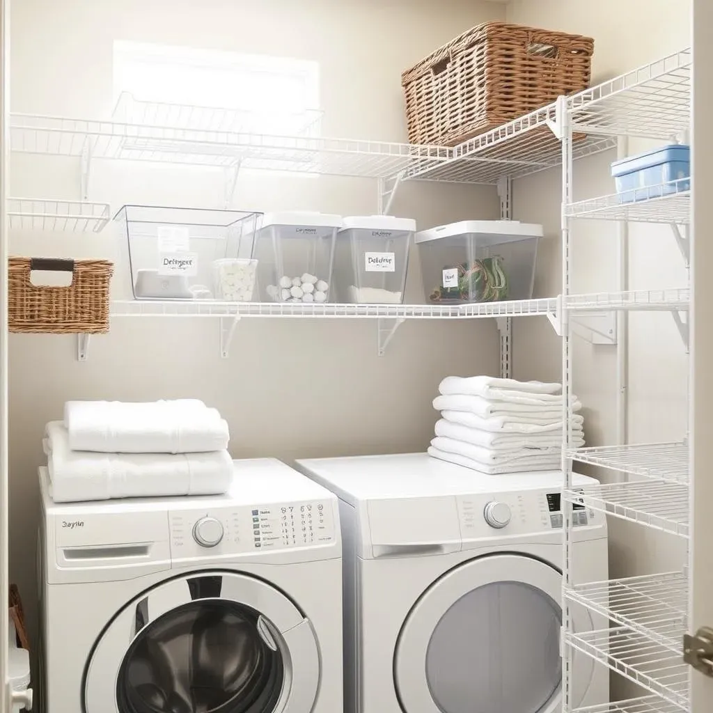 Organizing Your Laundry Room with Lowe's Shelving Solutions