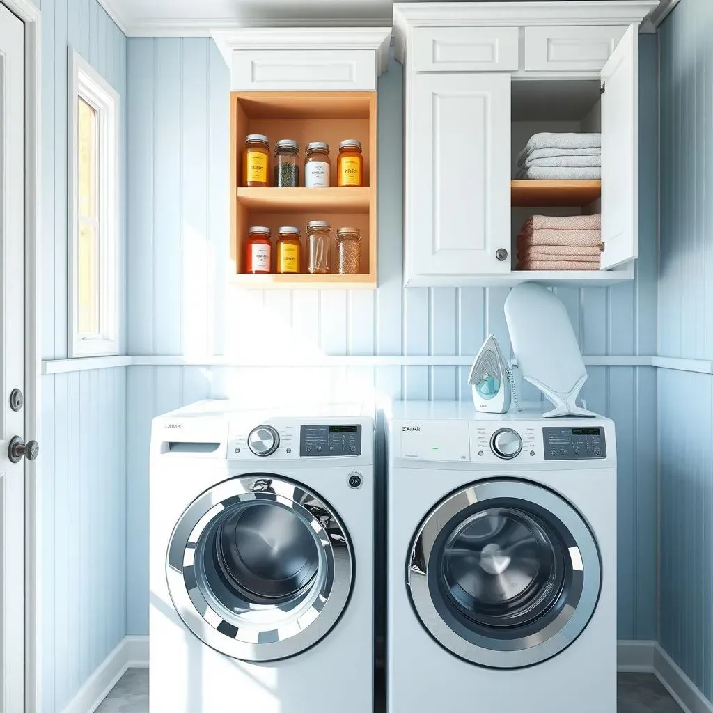 Pairing Laundry Room Wall Paneling Ideas with Smart Storage