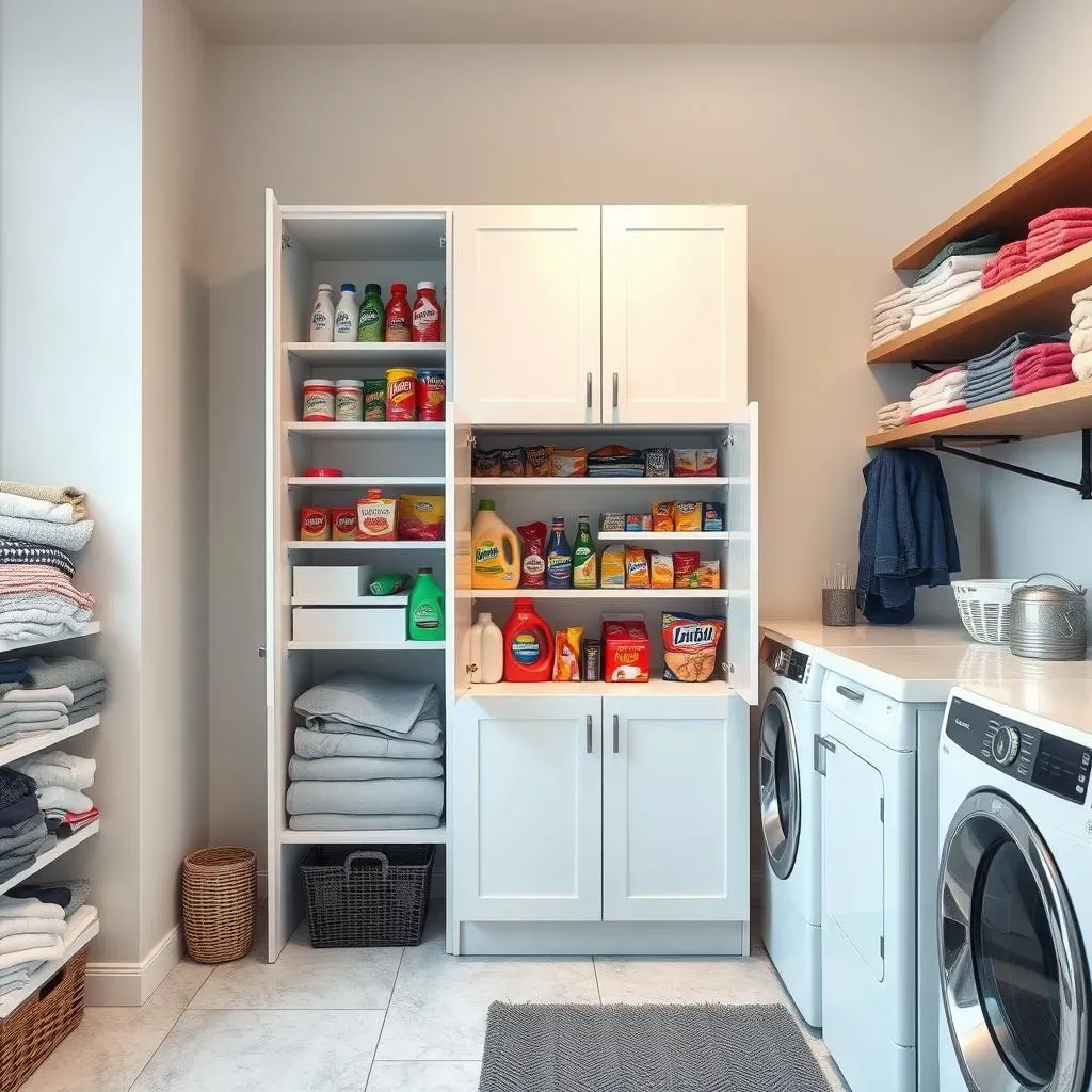Genius Pantry Cabinet in Laundry Room