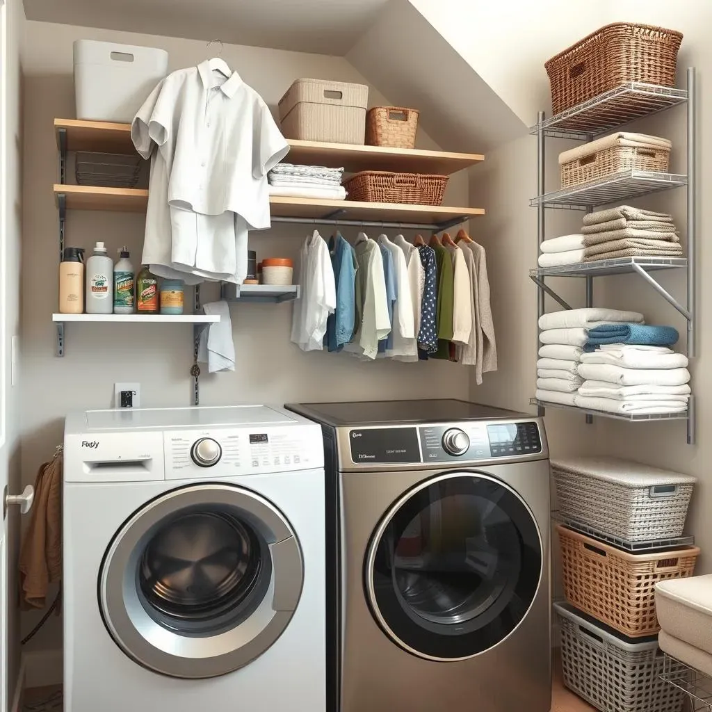 Planning Your Laundry Room Shelving with Hanging Rod