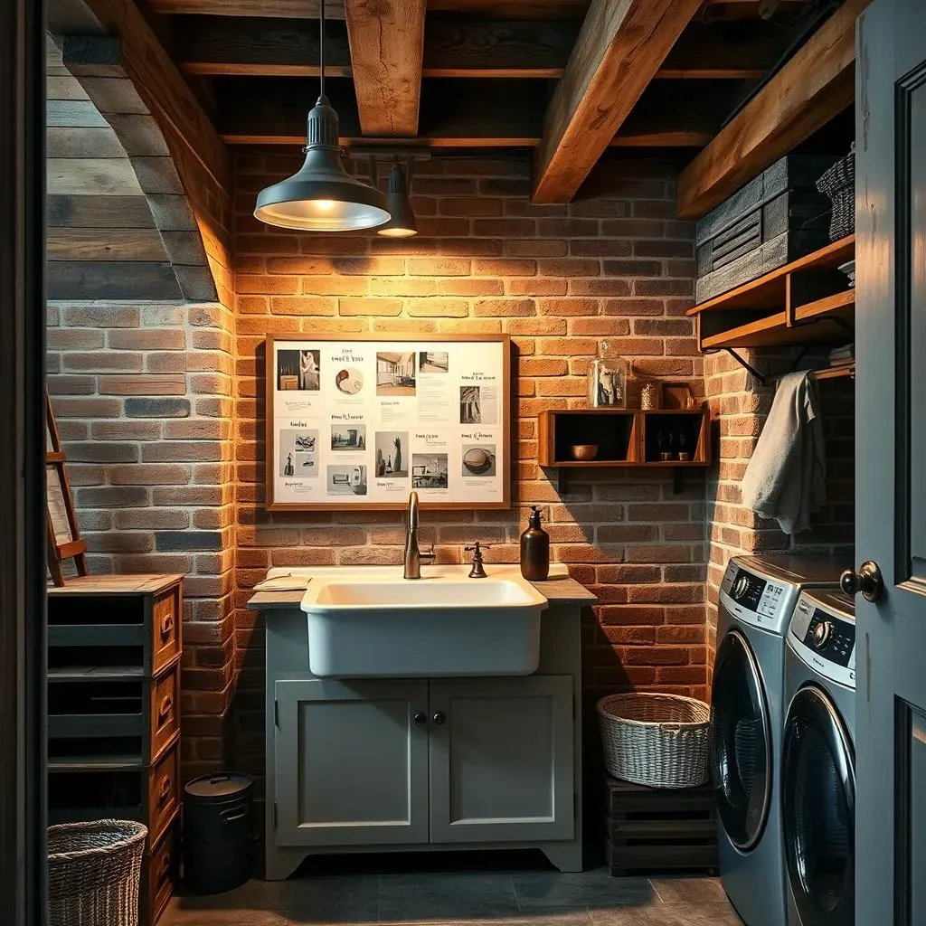 Planning Your Rustic Basement Laundry Room:  From Inspiration to Layout