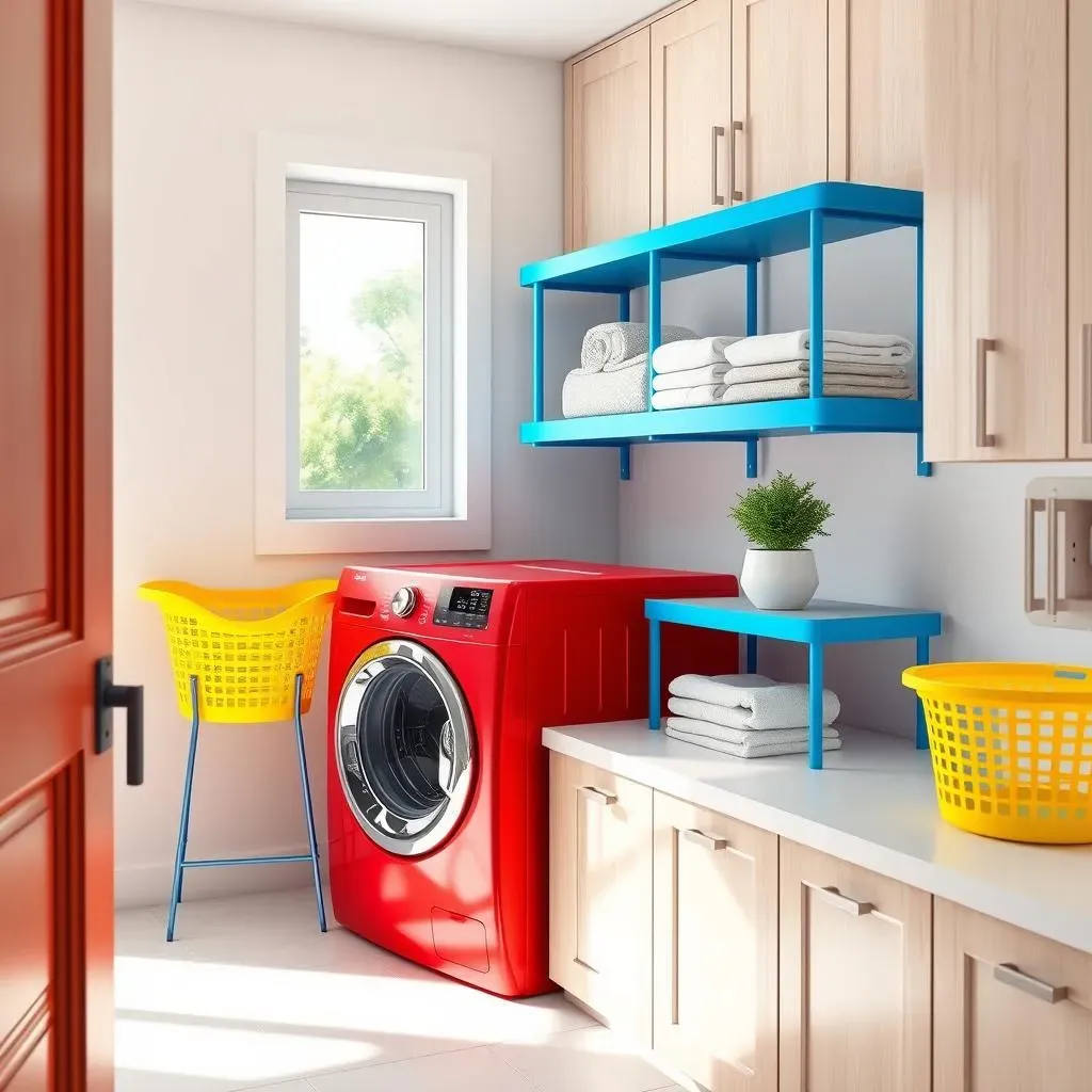 Pop of Fun: Using Bold Accent Colors to Energize Your Laundry Room