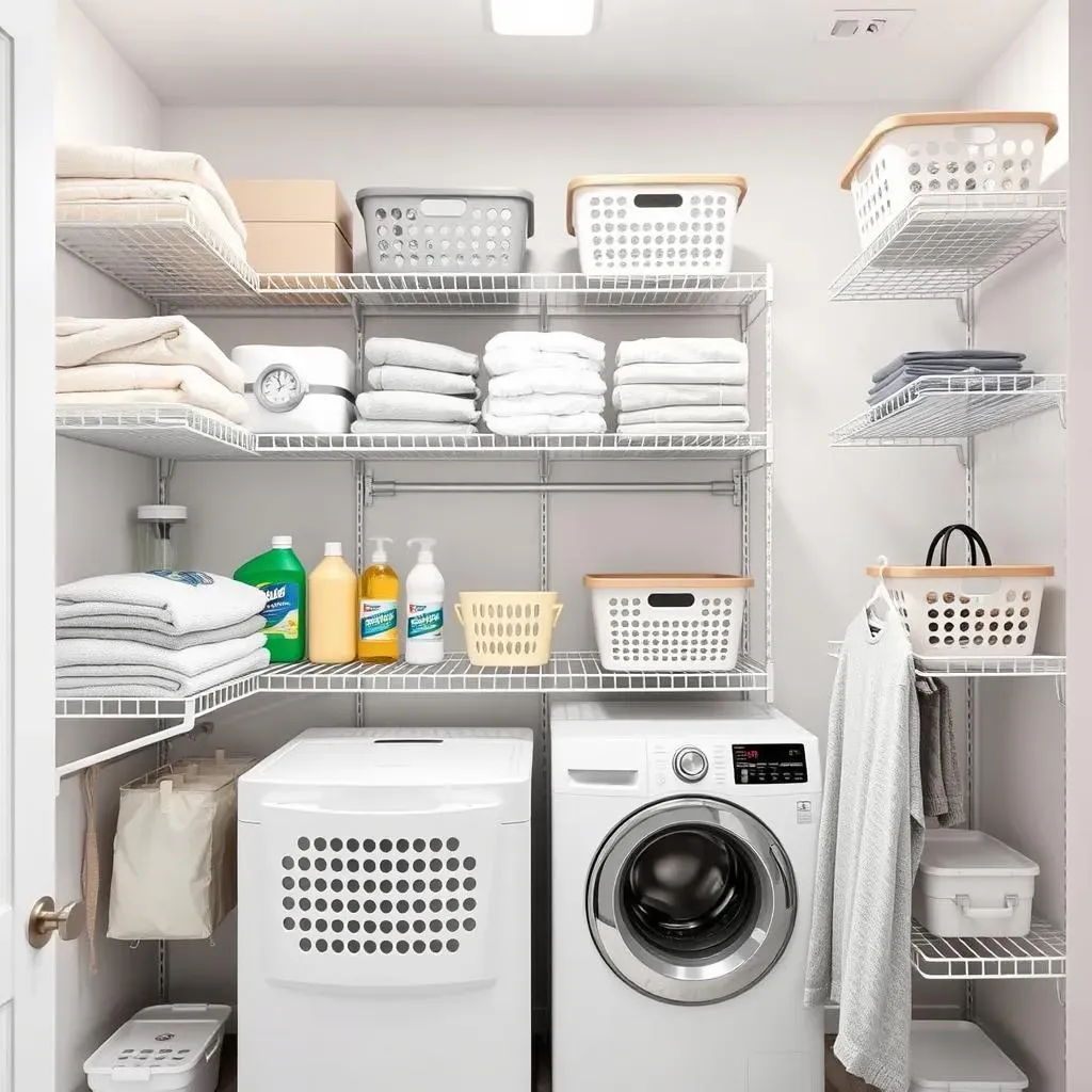 Practical Wire Shelving Ideas for Laundry Room Organization