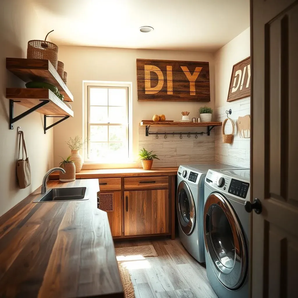 Amazing Reclaimed Wood in Laundry Room