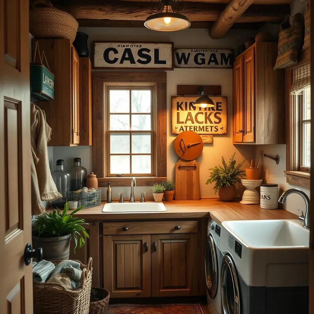 Amazing Rustic Laundry Room Decor Ideas