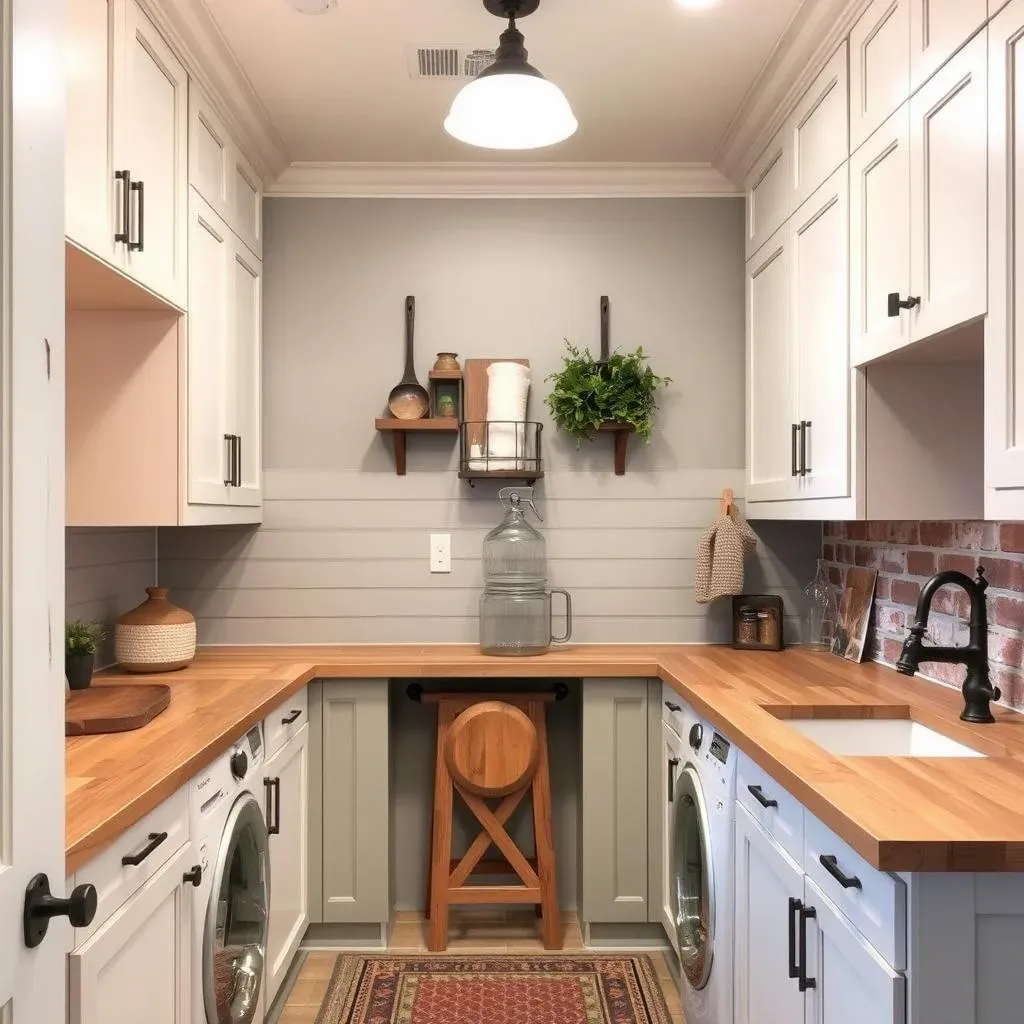 Rustic Laundry Room Decorating: Colors and Materials