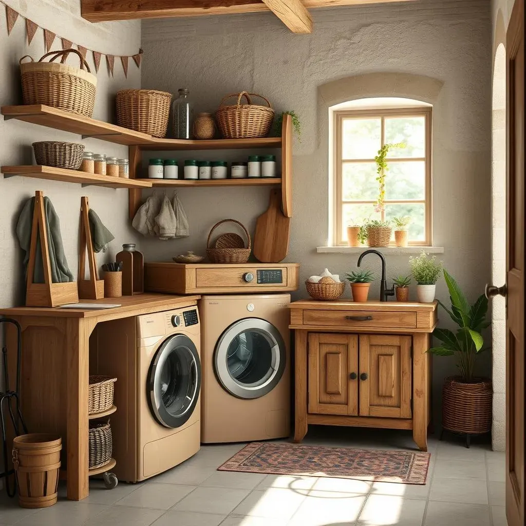 Amazing Rustic Laundry Room Decorating Ideas