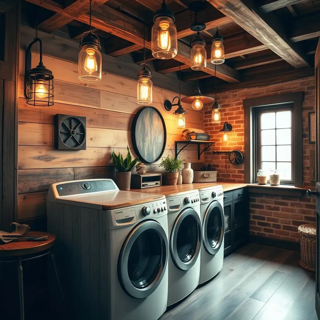 Ultimate Rustic Laundry Room Lighting Fixtures