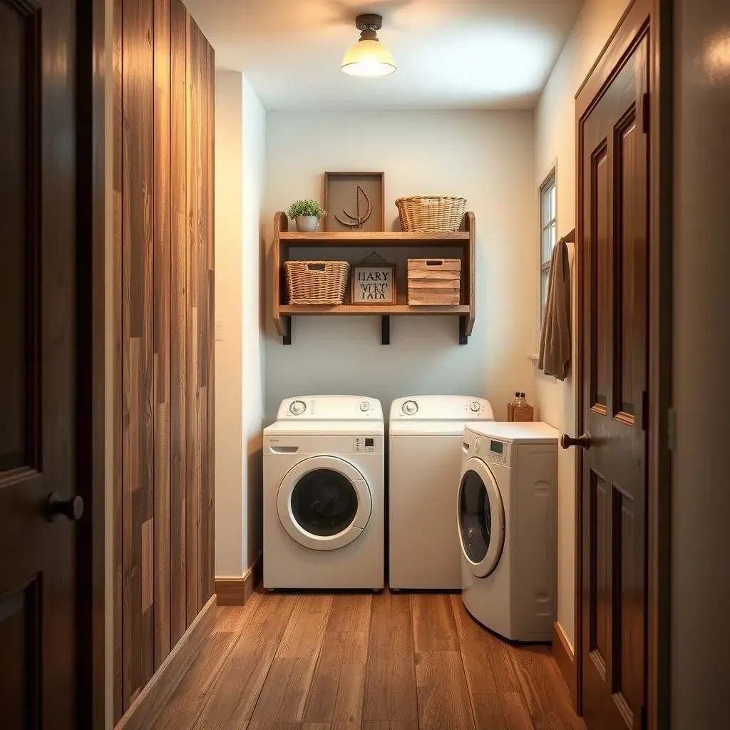 Rustic Laundry Room Shelving Ideas for Small Spaces