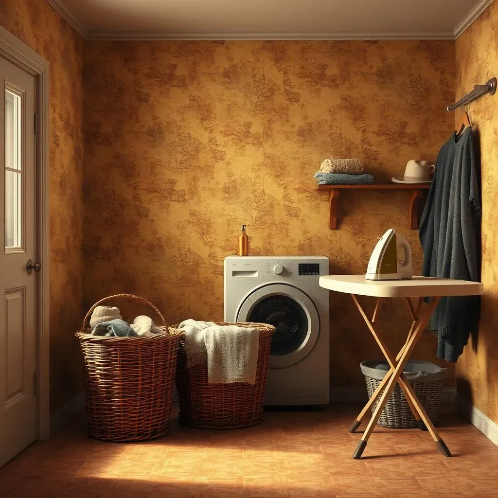 Absolute Rustic laundry room wallpaper ideas for your home