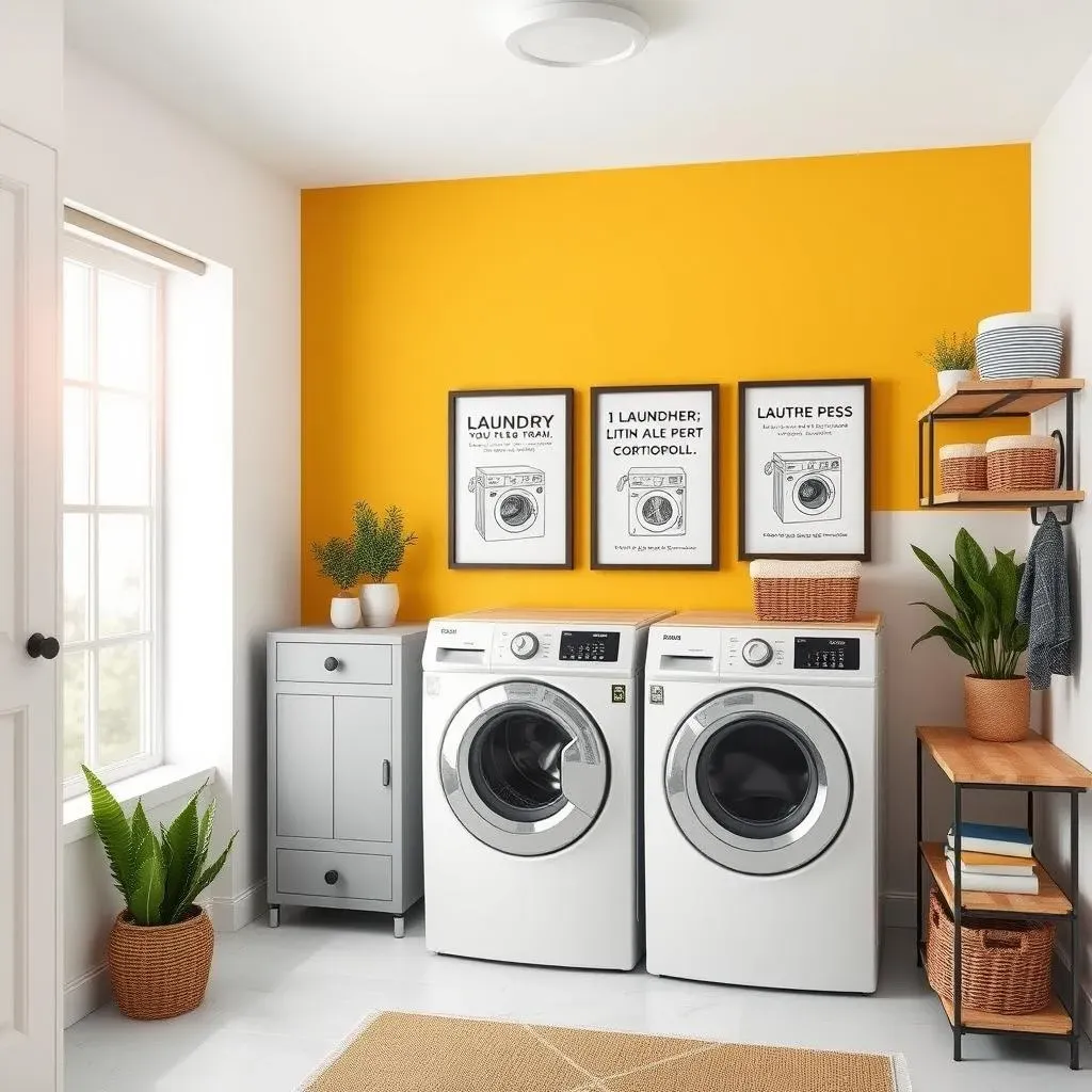 Simple & Affordable DIY Laundry Room Wall Decor Ideas