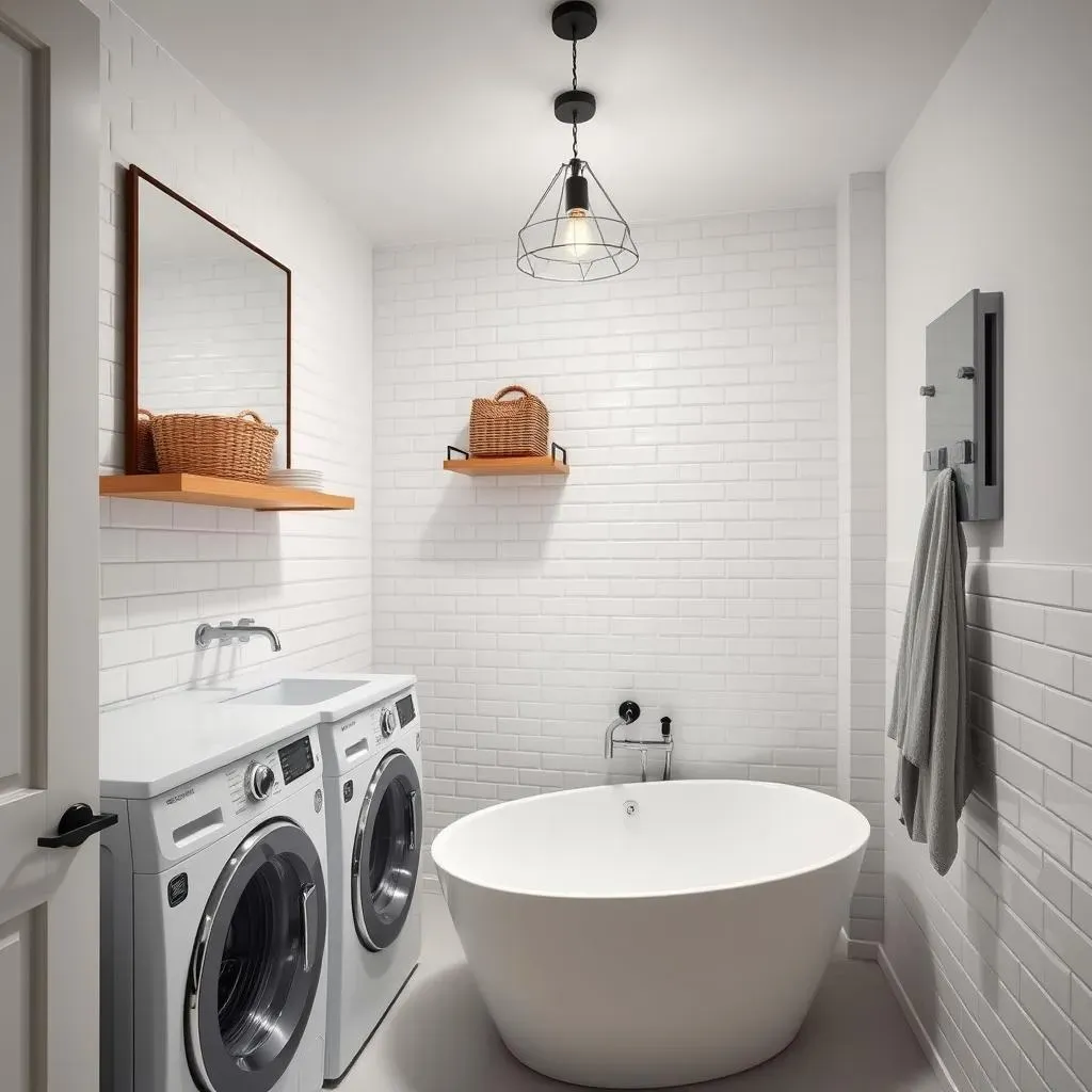 Brilliant small laundry room bathroom ideas