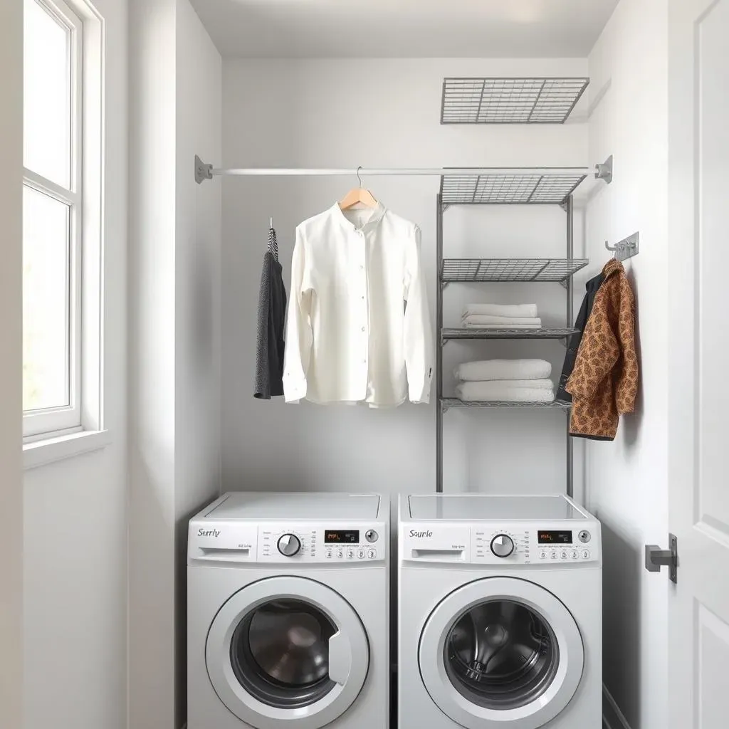 Small Laundry Room Hanging Ideas: Think Vertical