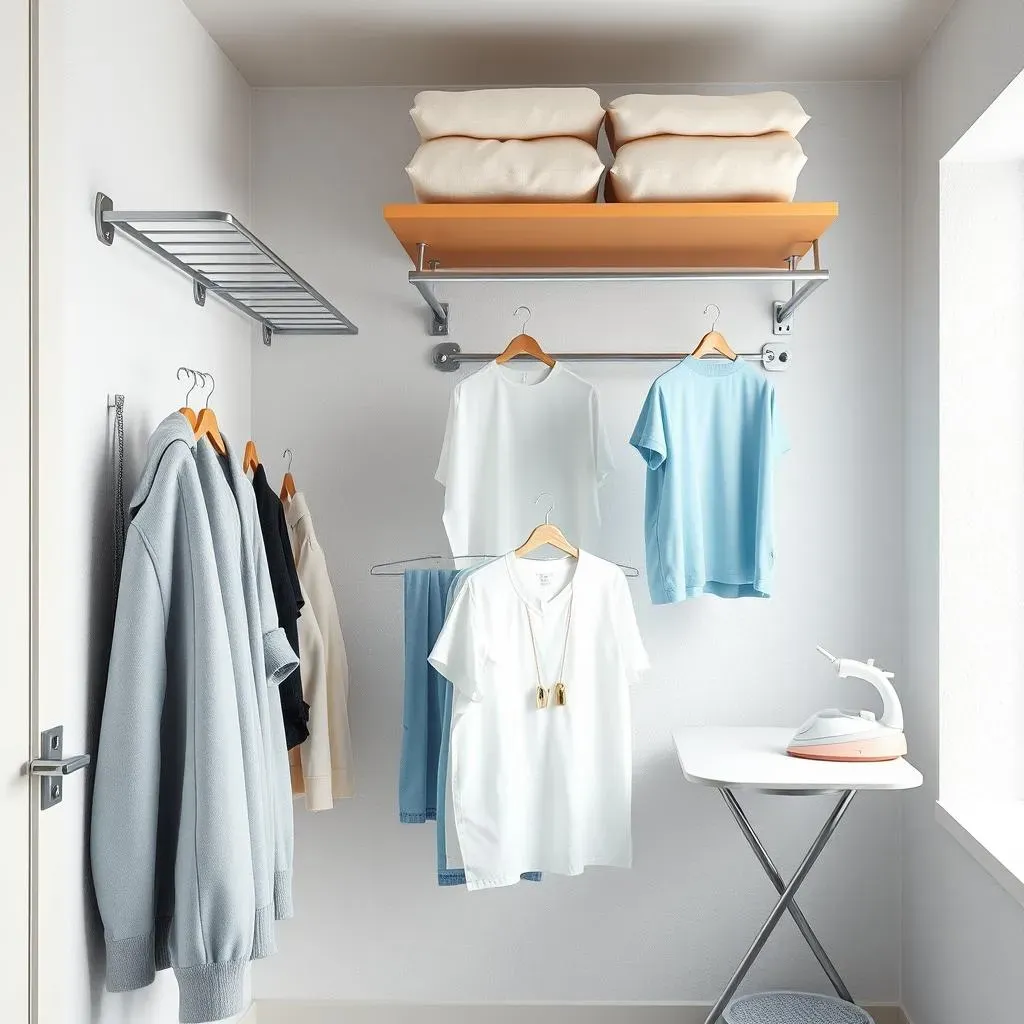 Amazing small laundry room ideas for hanging clothes