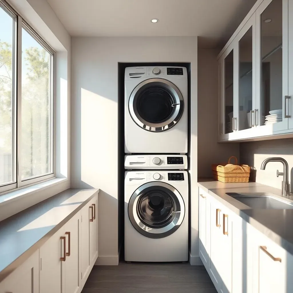 Amazing Small Laundry Room Ideas Stacked Washer and Dryer