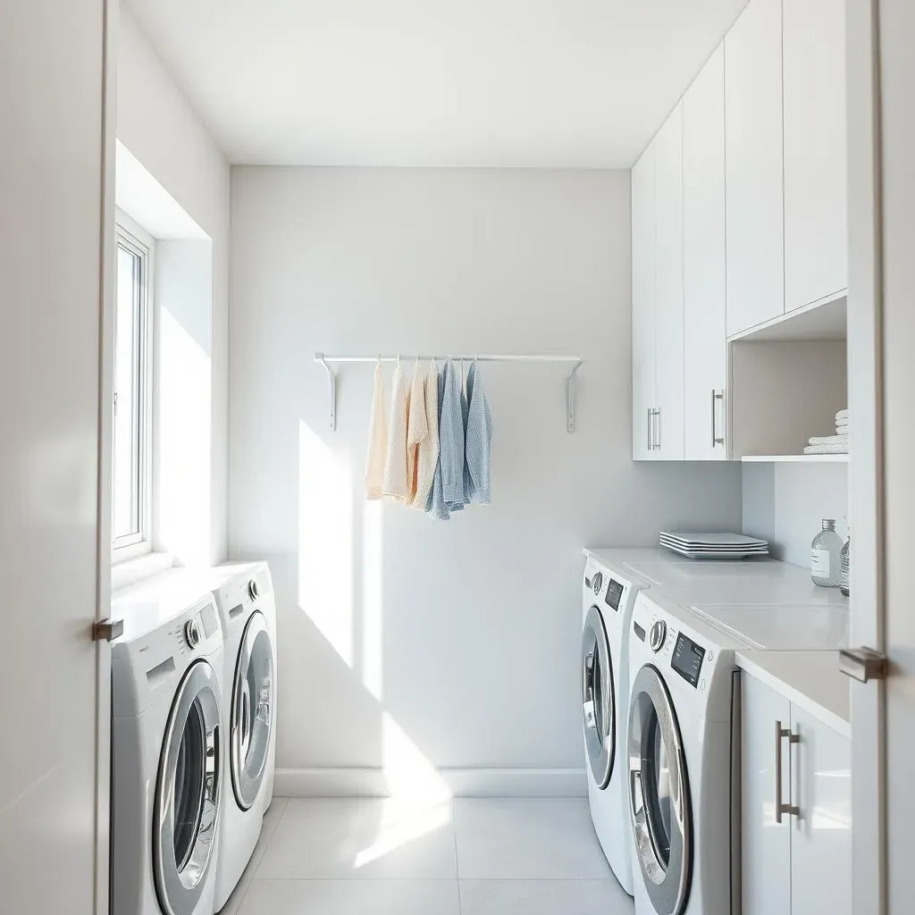 Genius Small Laundry Room Ideas with Drying Rack