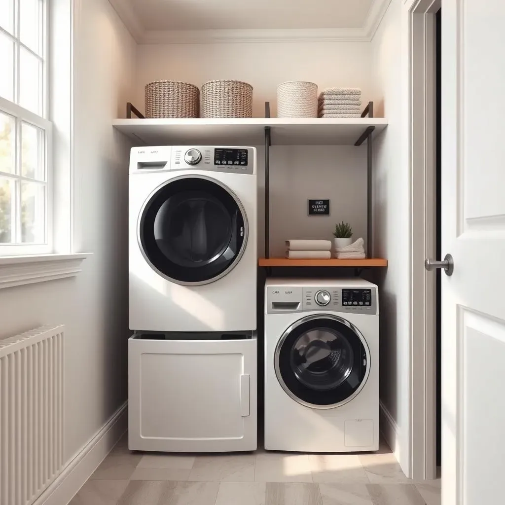 Amazing Small Laundry Room Ideas with Pedestals