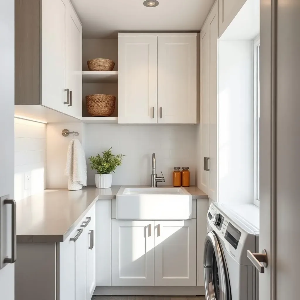 Genius Small Laundry Room with Sink Ideas