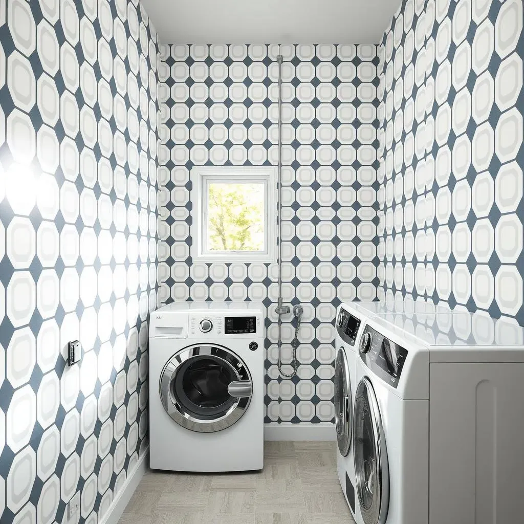 Small Spaces, Big Impact: Laundry Room Wallpaper Ideas for Compact Areas