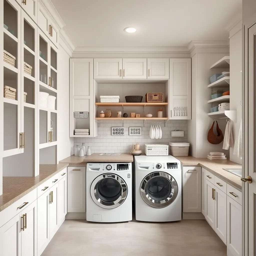 Smart Built In Laundry Room Cabinets: Maximize Space