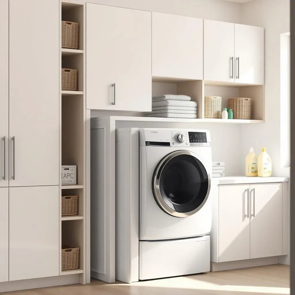 Smart Cabinet Ideas for Stacked Washer & Dryer Laundry Rooms