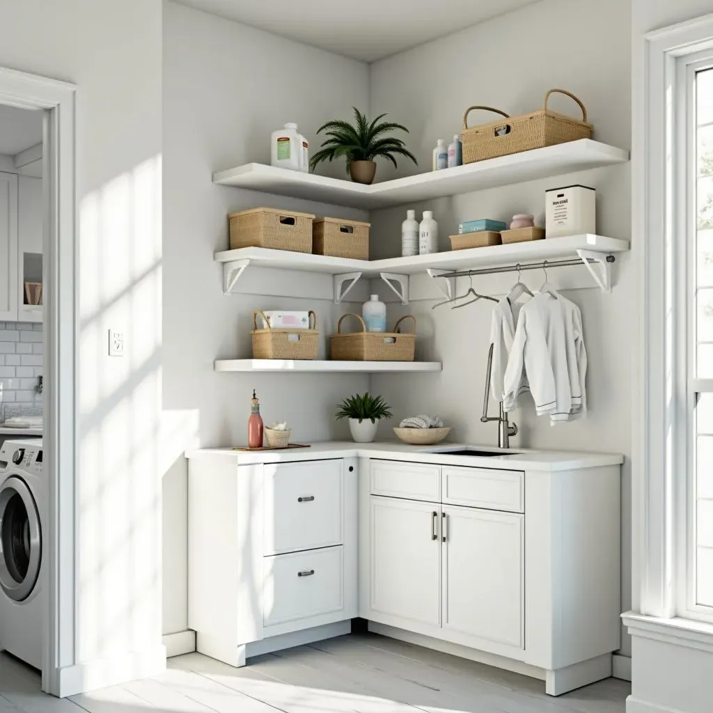 Smart Corner Shelving Solutions for Small Laundry Rooms