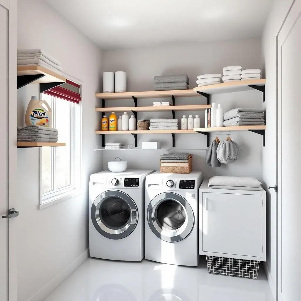 Smart DIY Small Laundry Room Organization Ideas: Shelves and More