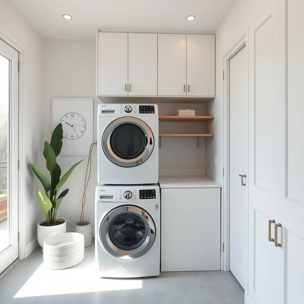 Smart Small Laundry Room Ideas with Stackable Units