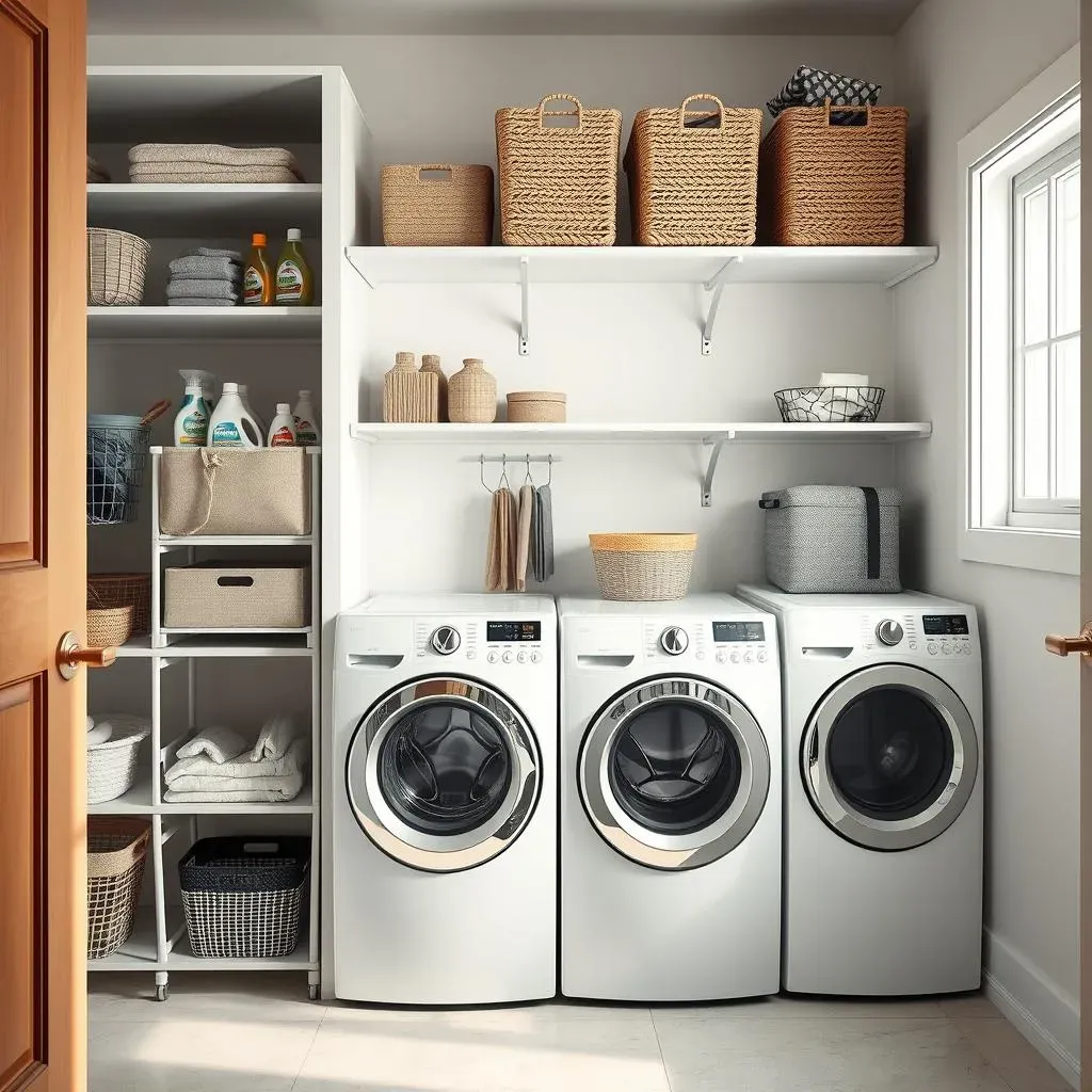 Smart Small Laundry Room Ideas with Stackables