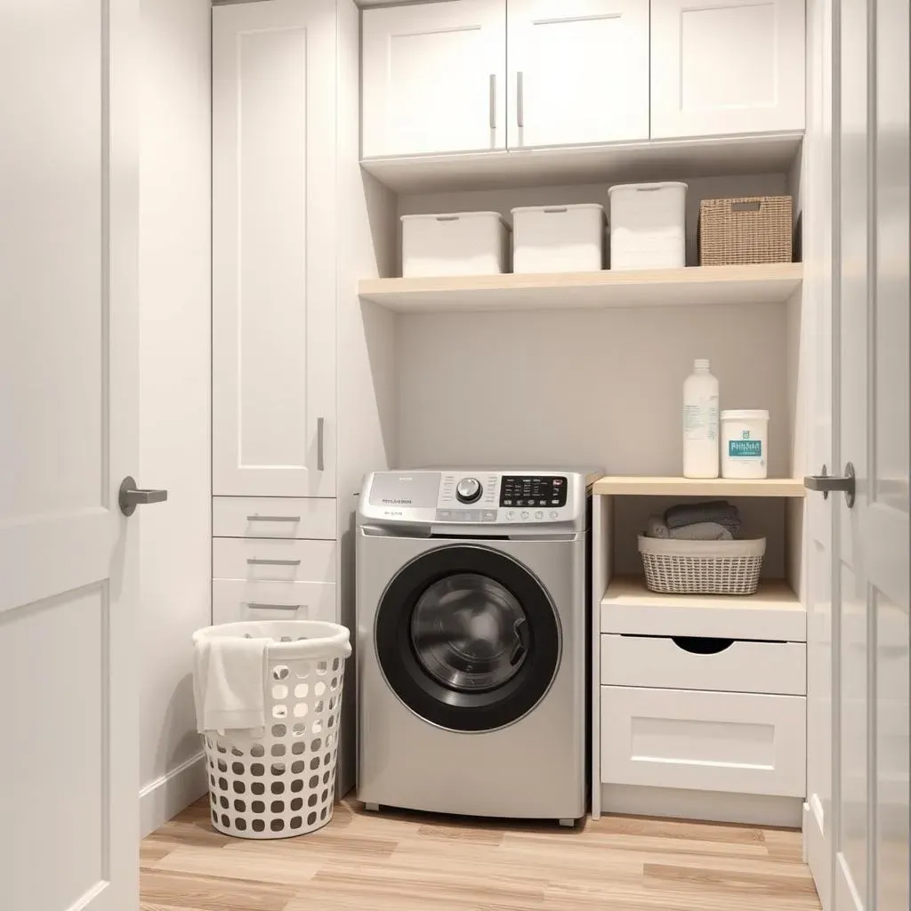 Smart Small Laundry Room Ideas with Top Loader