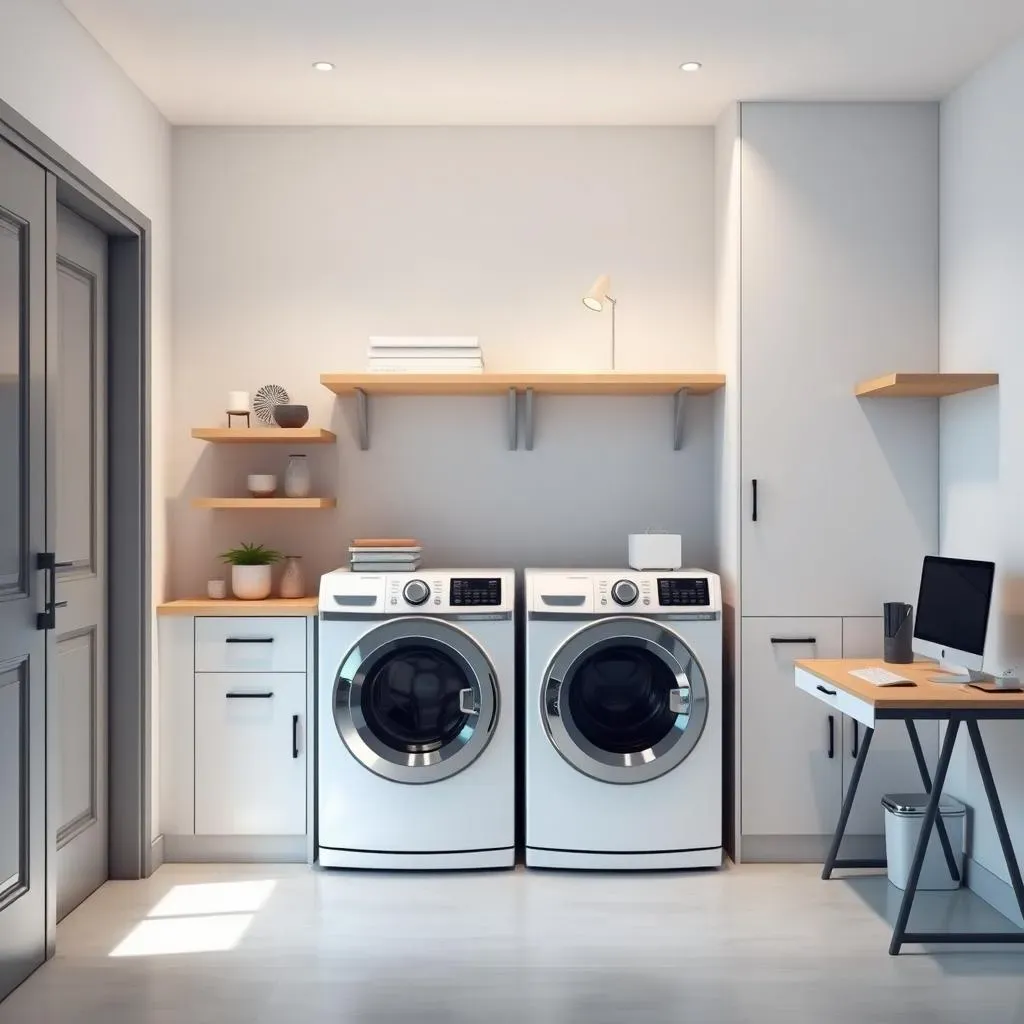 Smart Small Laundry Room Office Combo Ideas