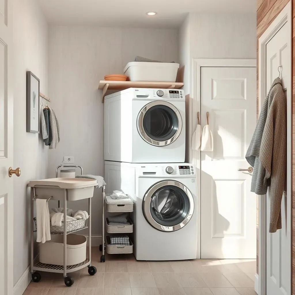 Smart Small Stacked Laundry Room Ideas