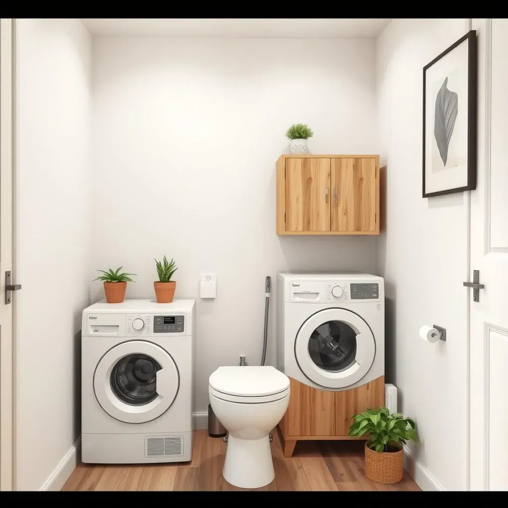 Smart Small Utility Room Ideas with Toilet Placement