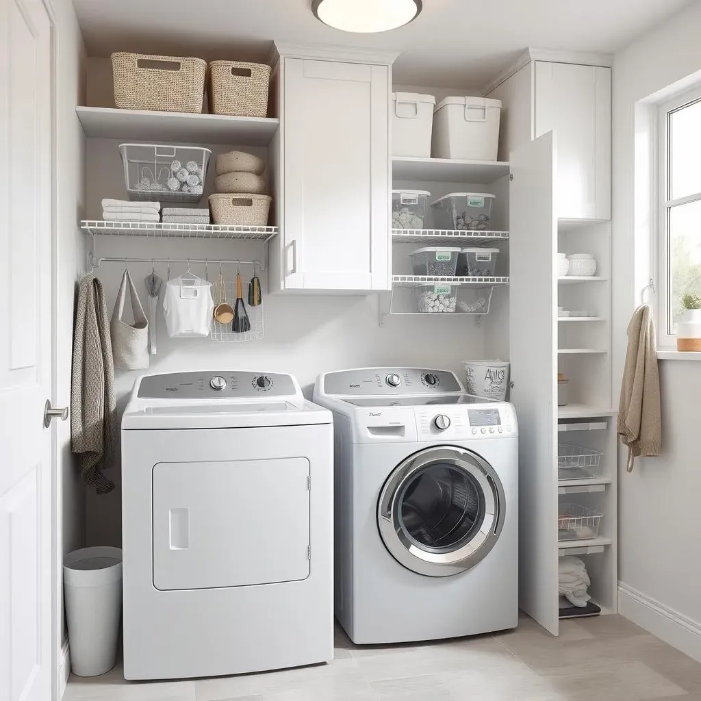 Smart Storage for Laundry Room Cabinets