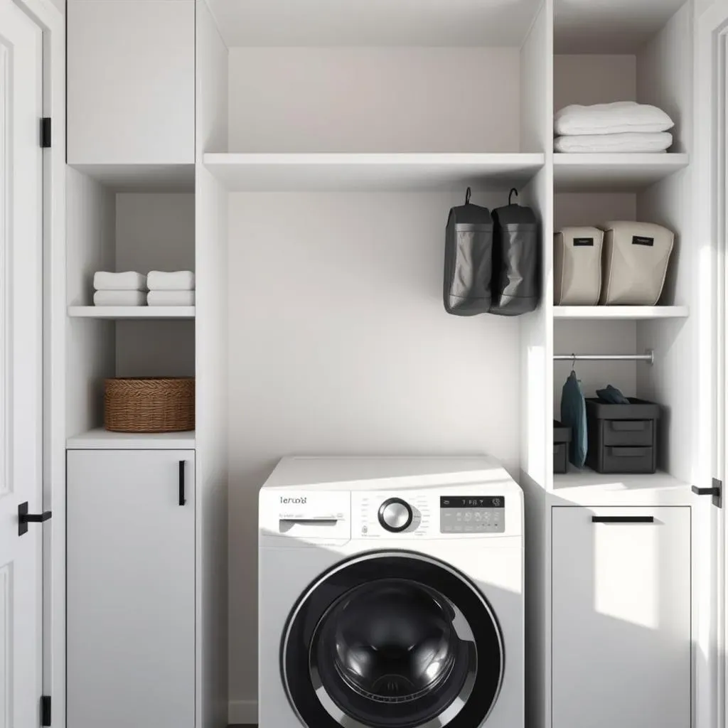 Smart Storage for Small Laundry Room Top Loader Ideas