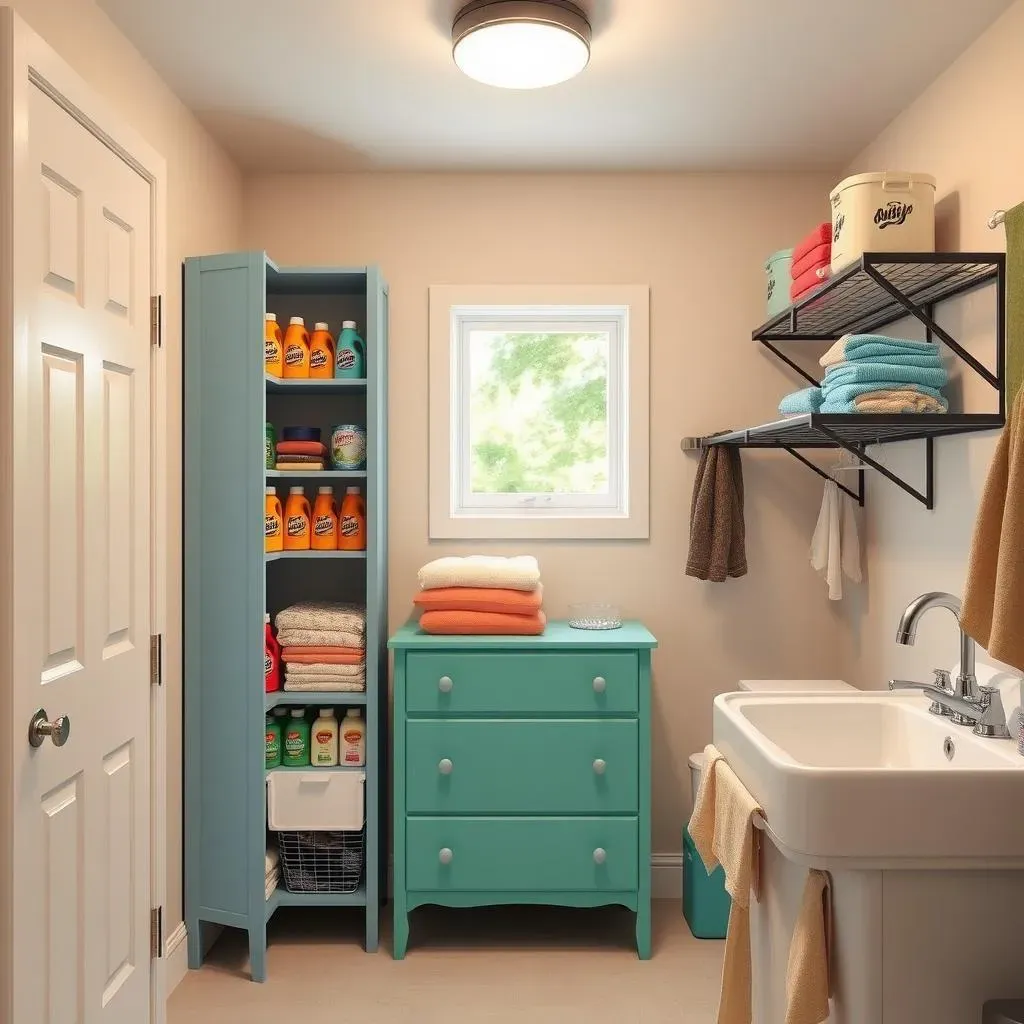 Smart Storage Hacks for a Cheap Basement Laundry Room 