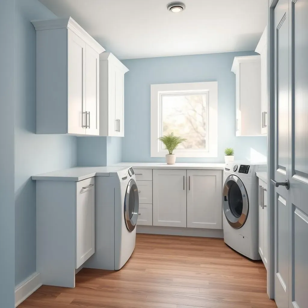 Snazzy Colors & Cabinets: Basement Laundry Room Decorating Ideas to Ditch the Dungeon Vibe