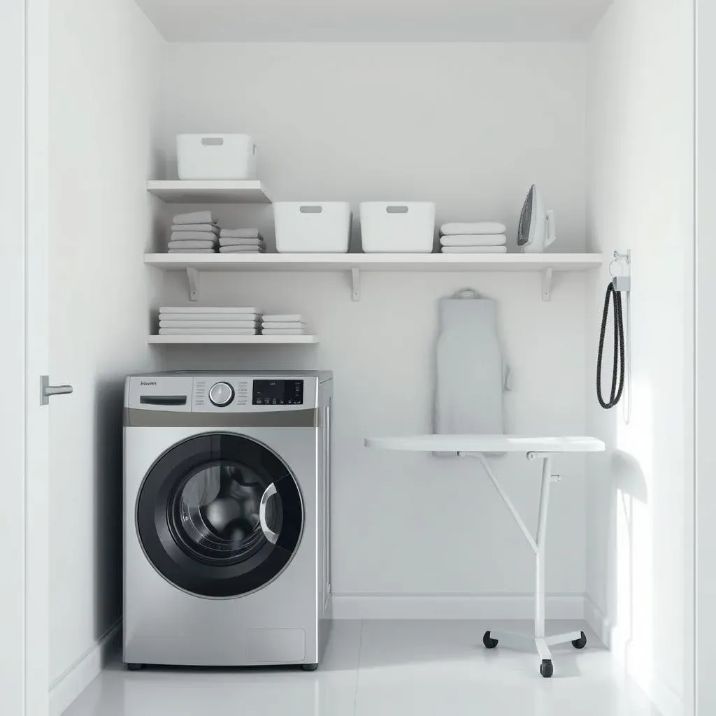 SpaceSaving Small Laundry Room Layouts