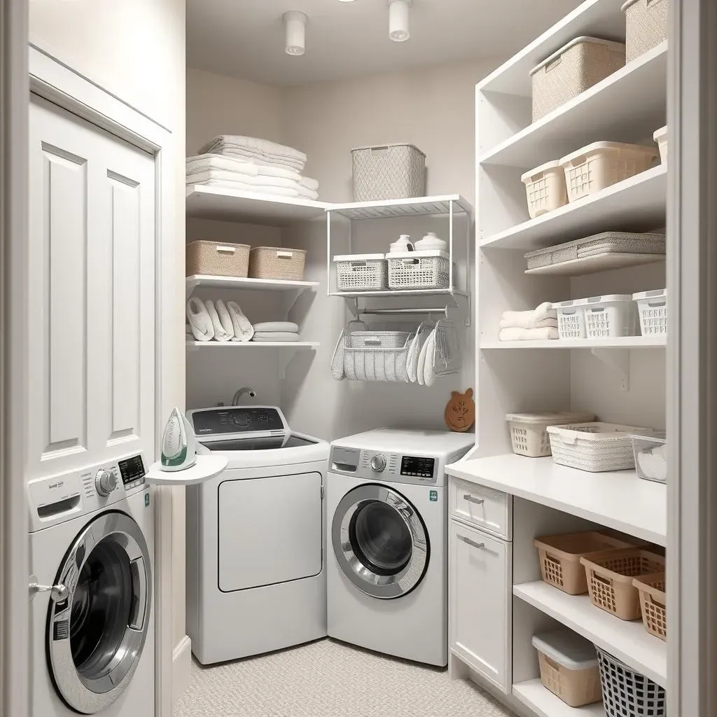 SpaceSaving Small Laundry Room Shelving Ideas