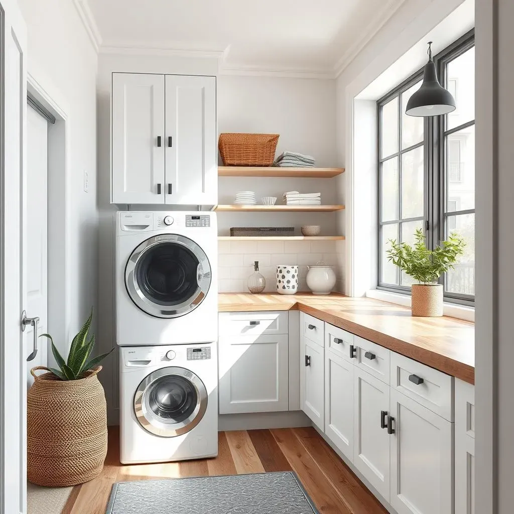 Amazing Stackable Washer and Dryer Small Laundry Room Ideas