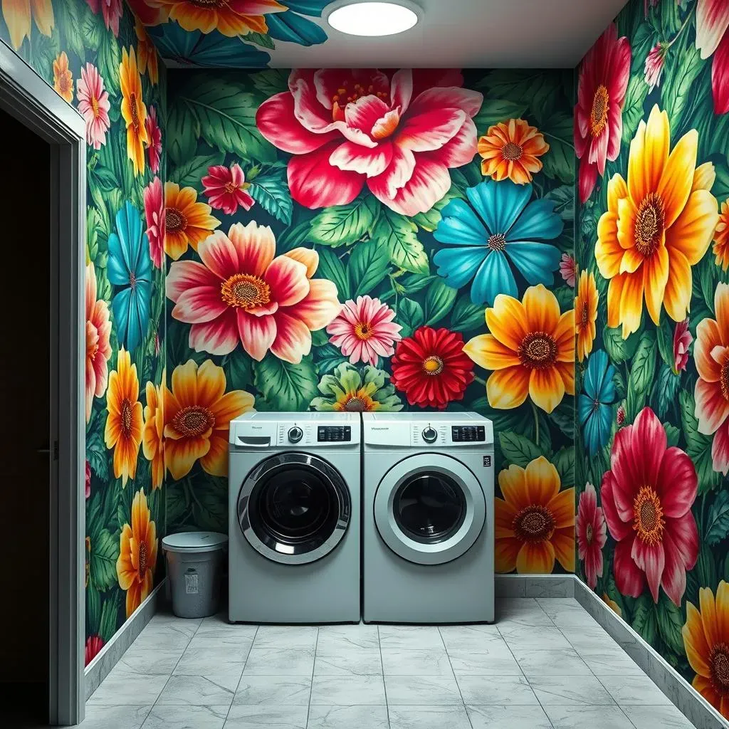 StatementMaking Wallpaper Laundry Room Ideas