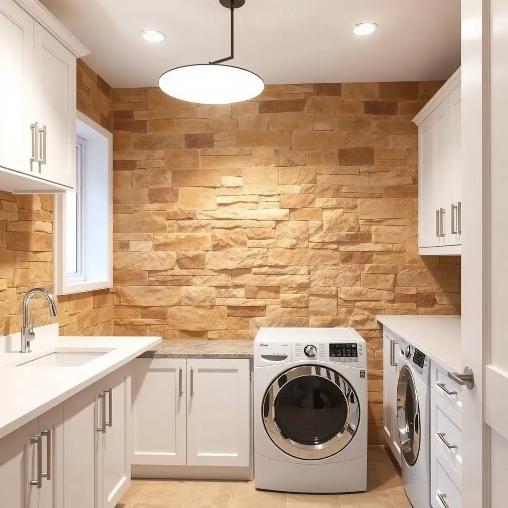 Amazing Stone Accents in Laundry Room: Ideas &amp; More