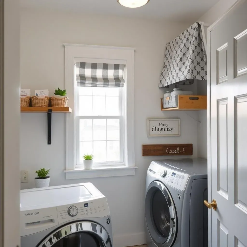 Storage and Decor for Your Small Laundry Room with a Window