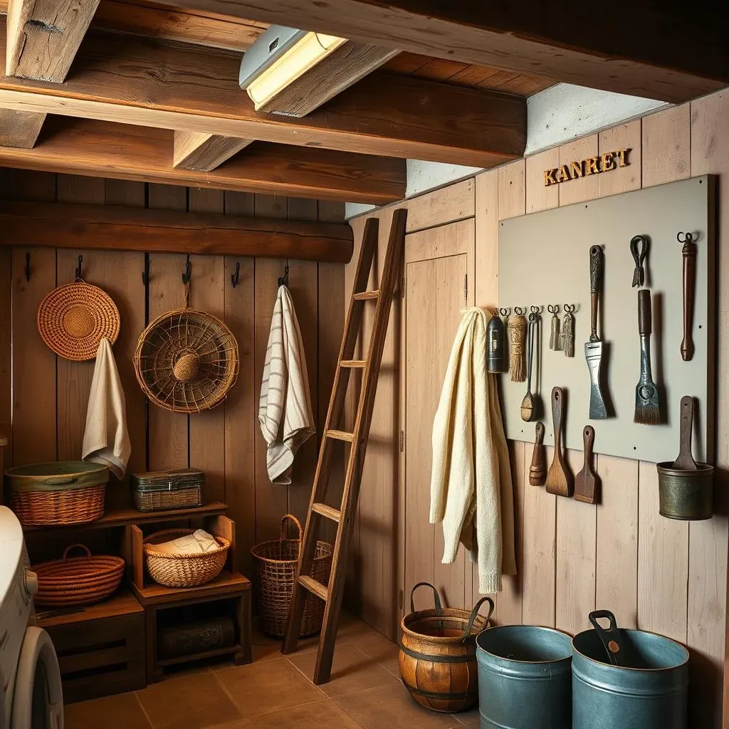 Storage and Organization in Your Primitive Laundry Room