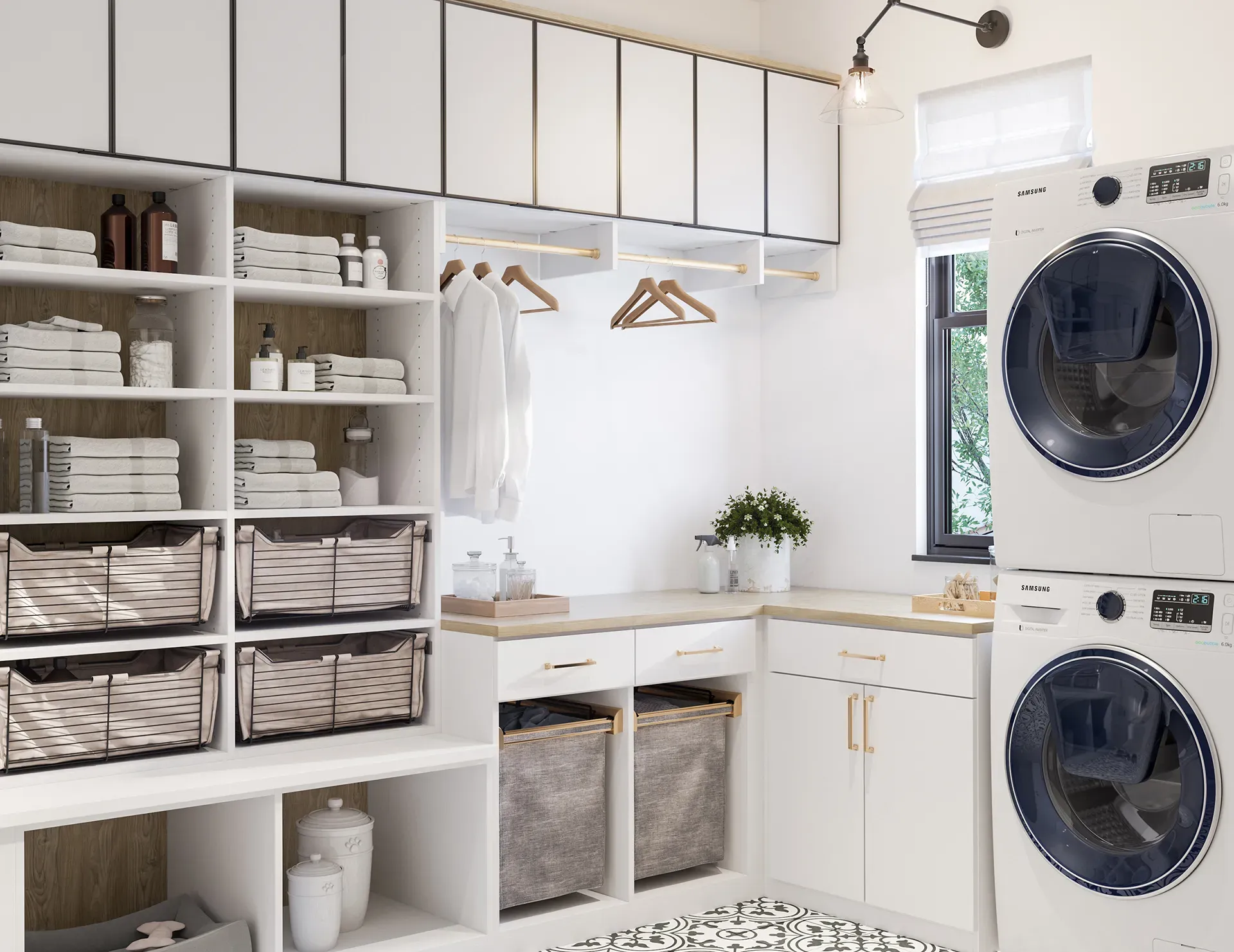 Practical storage cabinet ideas for laundry room