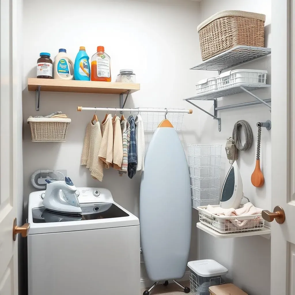 Storage Hacks and Organization for Small Laundry Room Ideas