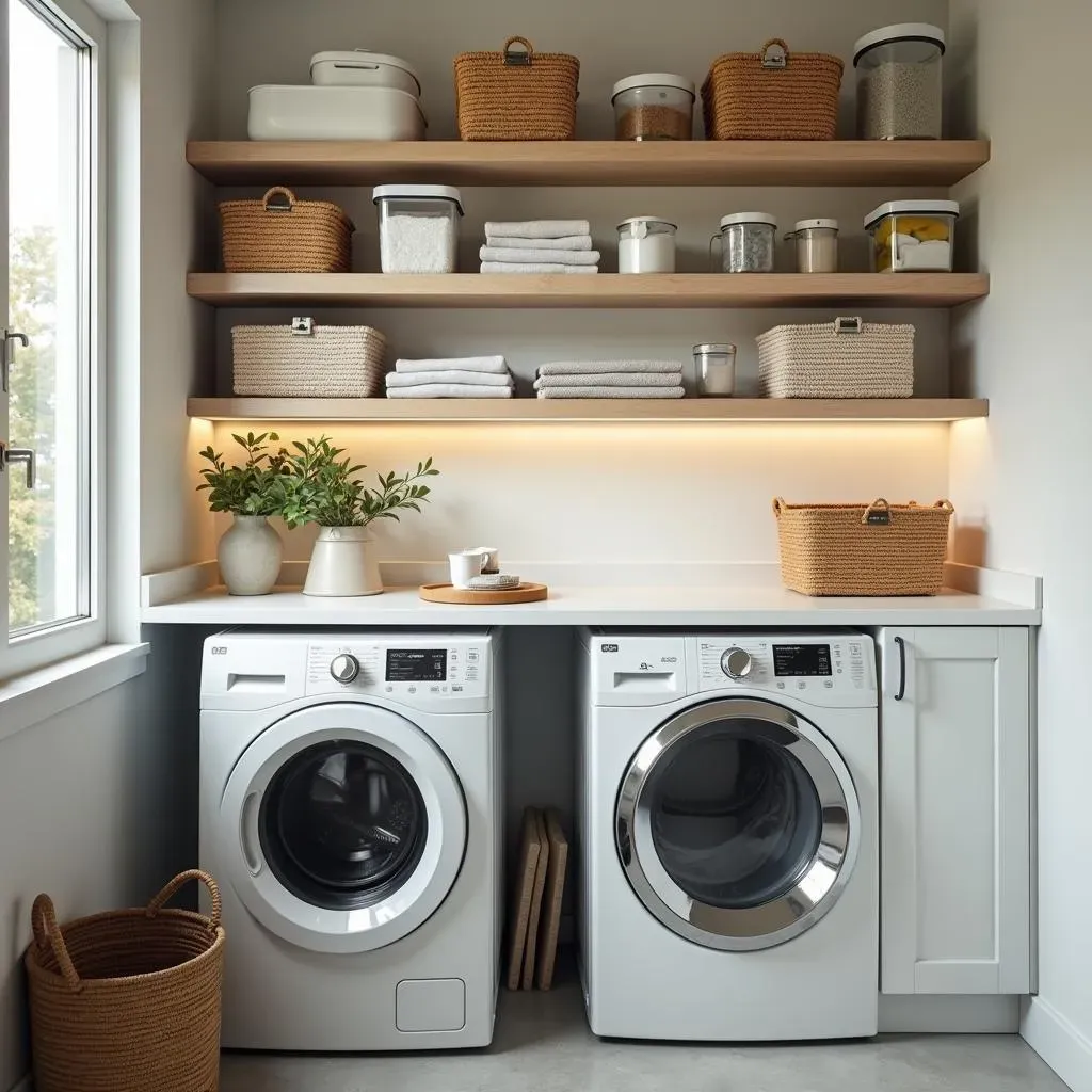 Storage Hacks for a Modern Small Laundry Room