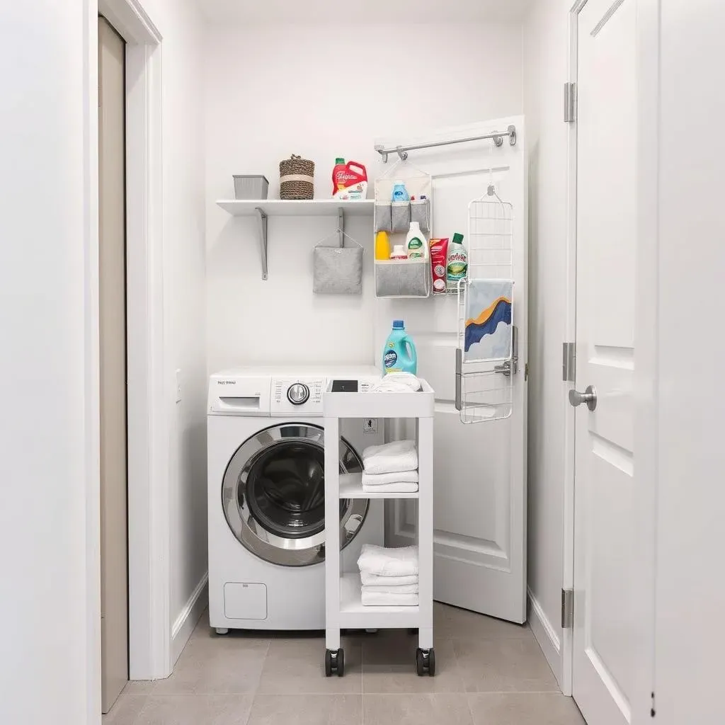 Storage Solutions and Pictures for Tiny Laundry Rooms